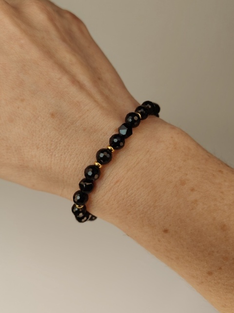 Bransoletka Czarny Turmalin, Onyx
