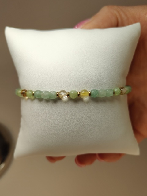 Bransoletka na Szczęście, Awenturyn, Oliwin, Cytryn