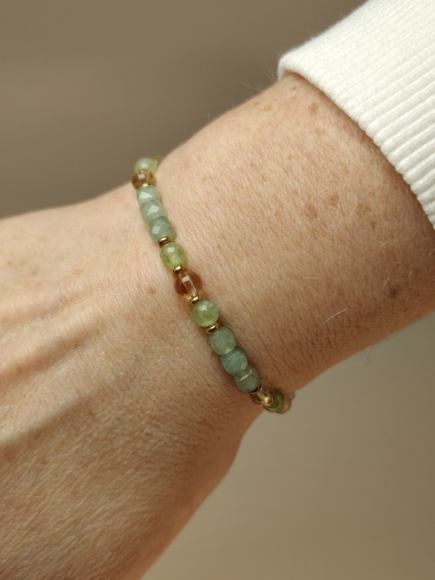 Bransoletka na Szczęście, Awenturyn, Oliwin, Cytryn