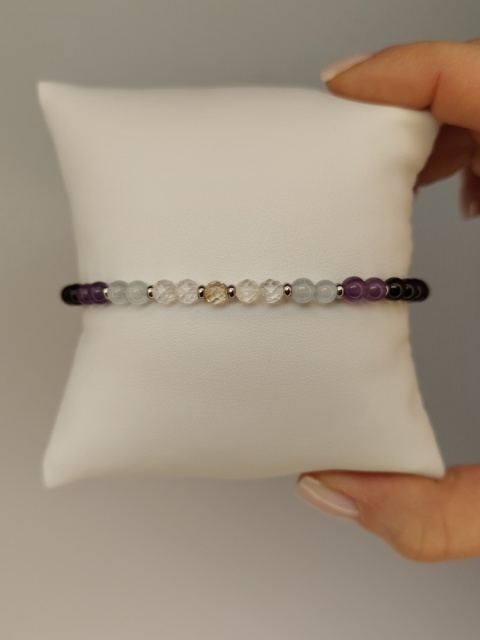 Bransoletka znak zodiaku Bliźnięta ♊, bransoletka męska